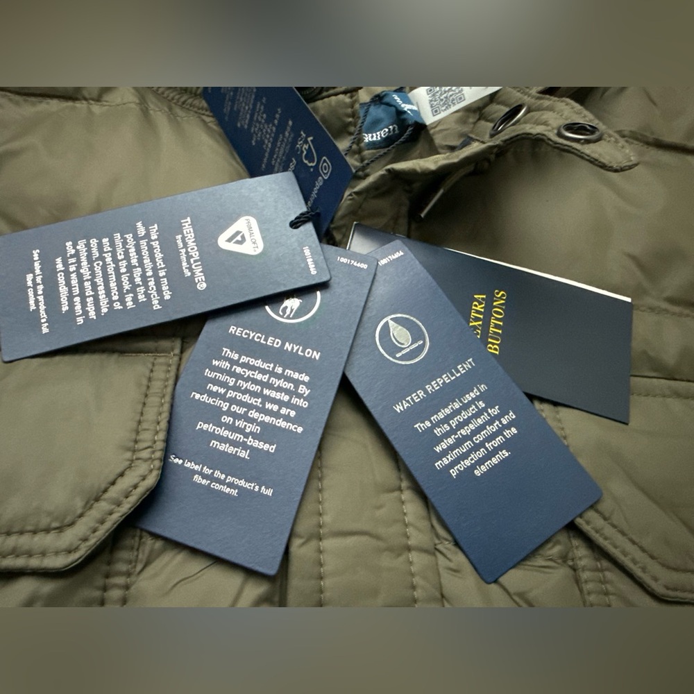 Polo Ralph Lauren Men's Olive Puffer Jacket - Picture 14 of 16